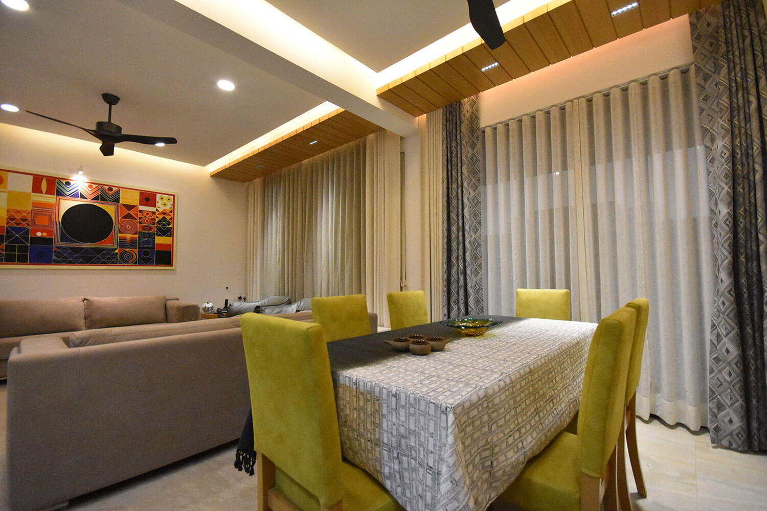 4 BHK Residence Interior at Gala Marvella - Devang Shah Architect