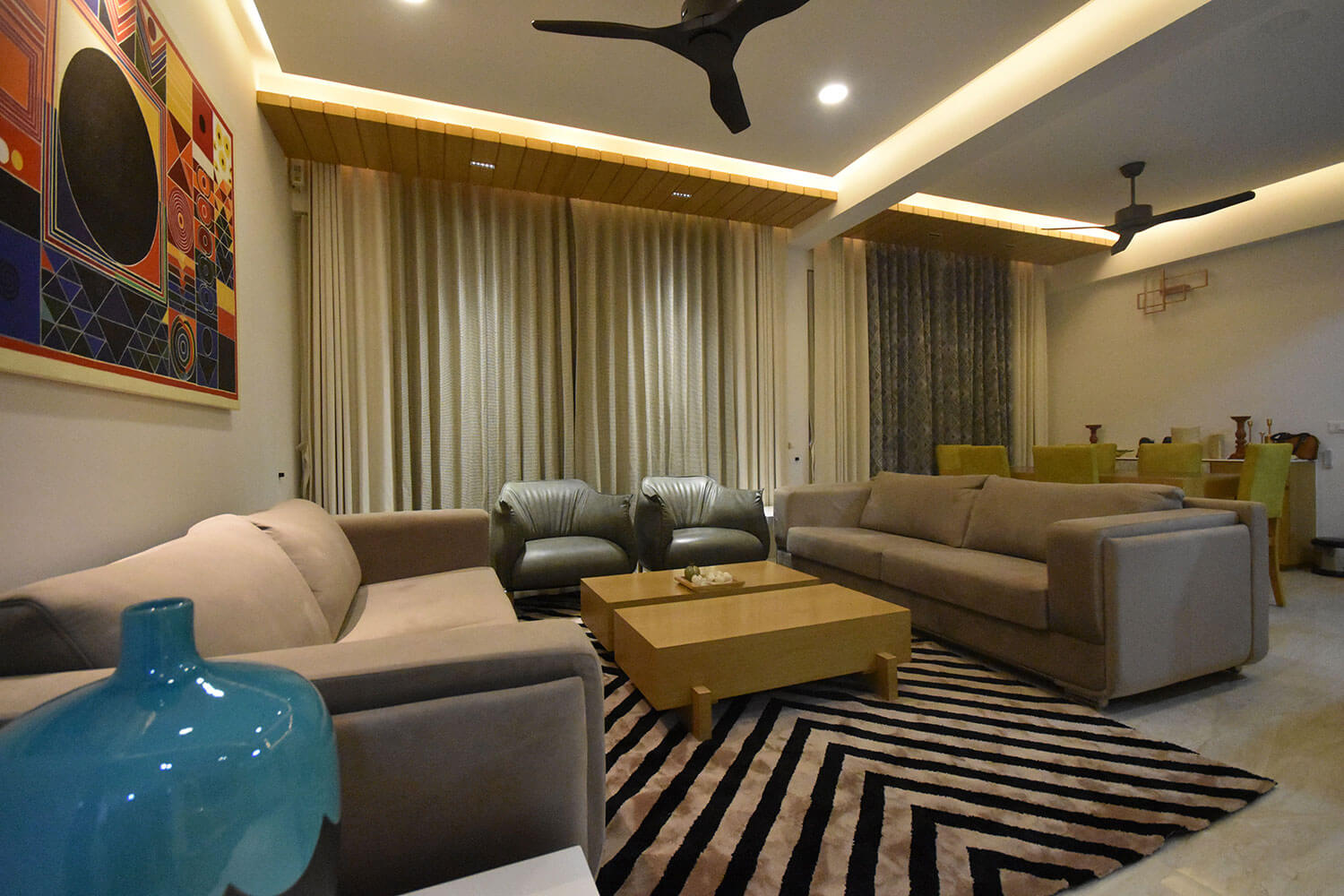 4 BHK Residence Interior at Gala Marvella - Devang Shah Architect